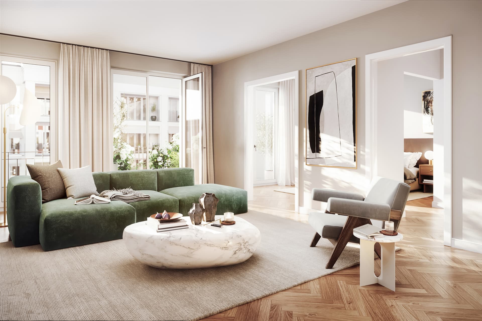 Perfekt geschnittene 3-Zimmer-Wohnung - Image 3
