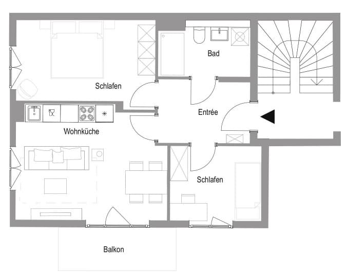 Luxurious apartment in one of the sort-out residential areas of Berlin - 户型图 1