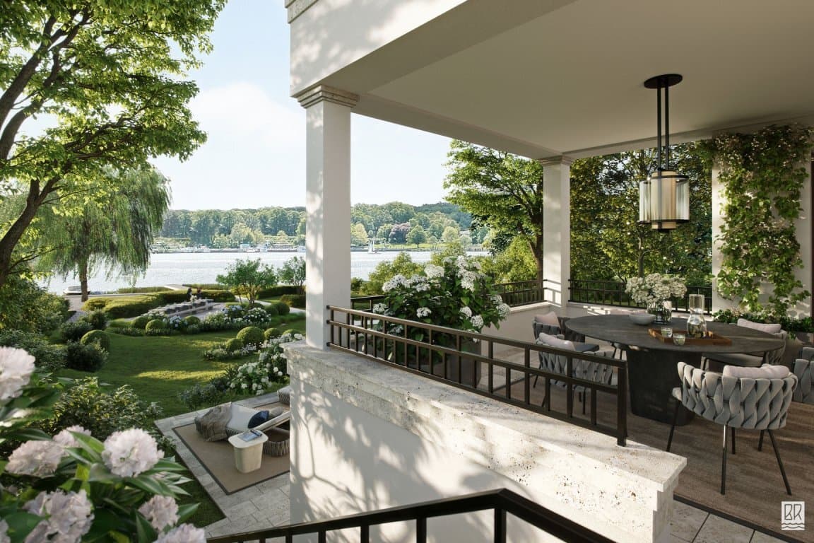 „Belle Rive – Exklusive Villenetagen mit direktem Seezugang am Großen Wannsee“
