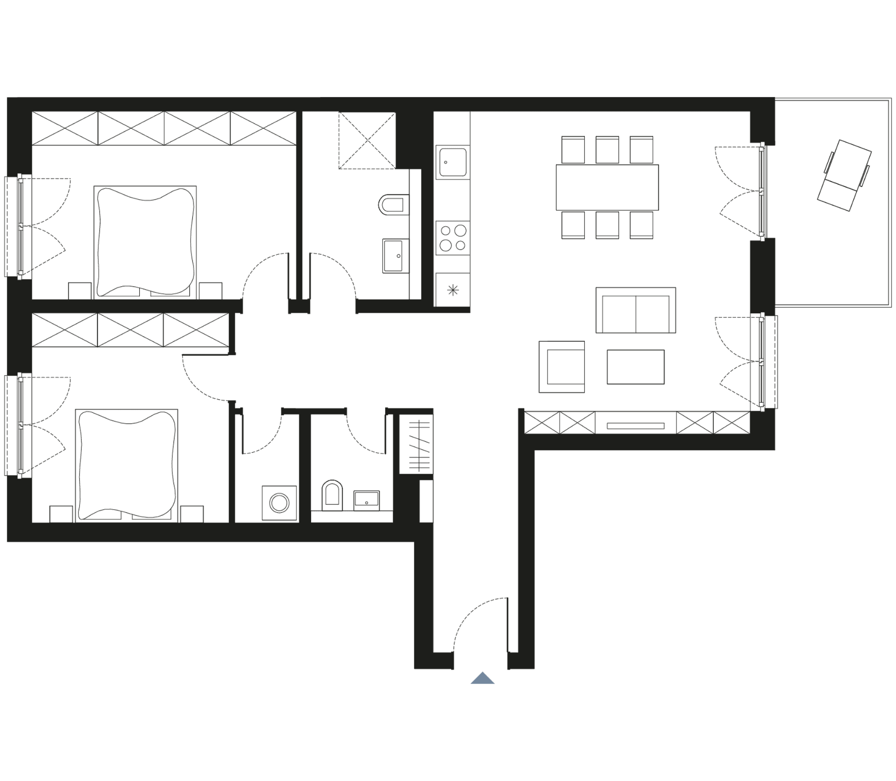 Am Winterfeldt – Contemporary Living in the Heart of Berlin-Schöneberg - Floor Plan 1