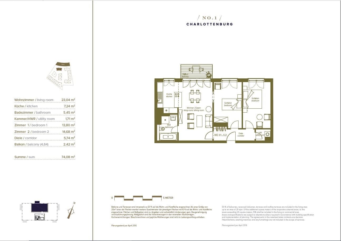 Exklusive Wasserblick-Wohnung am Tiergarten – Licht, Design & Ruhe in Bestlage von Charlottenburg“ - Floor Plan 1