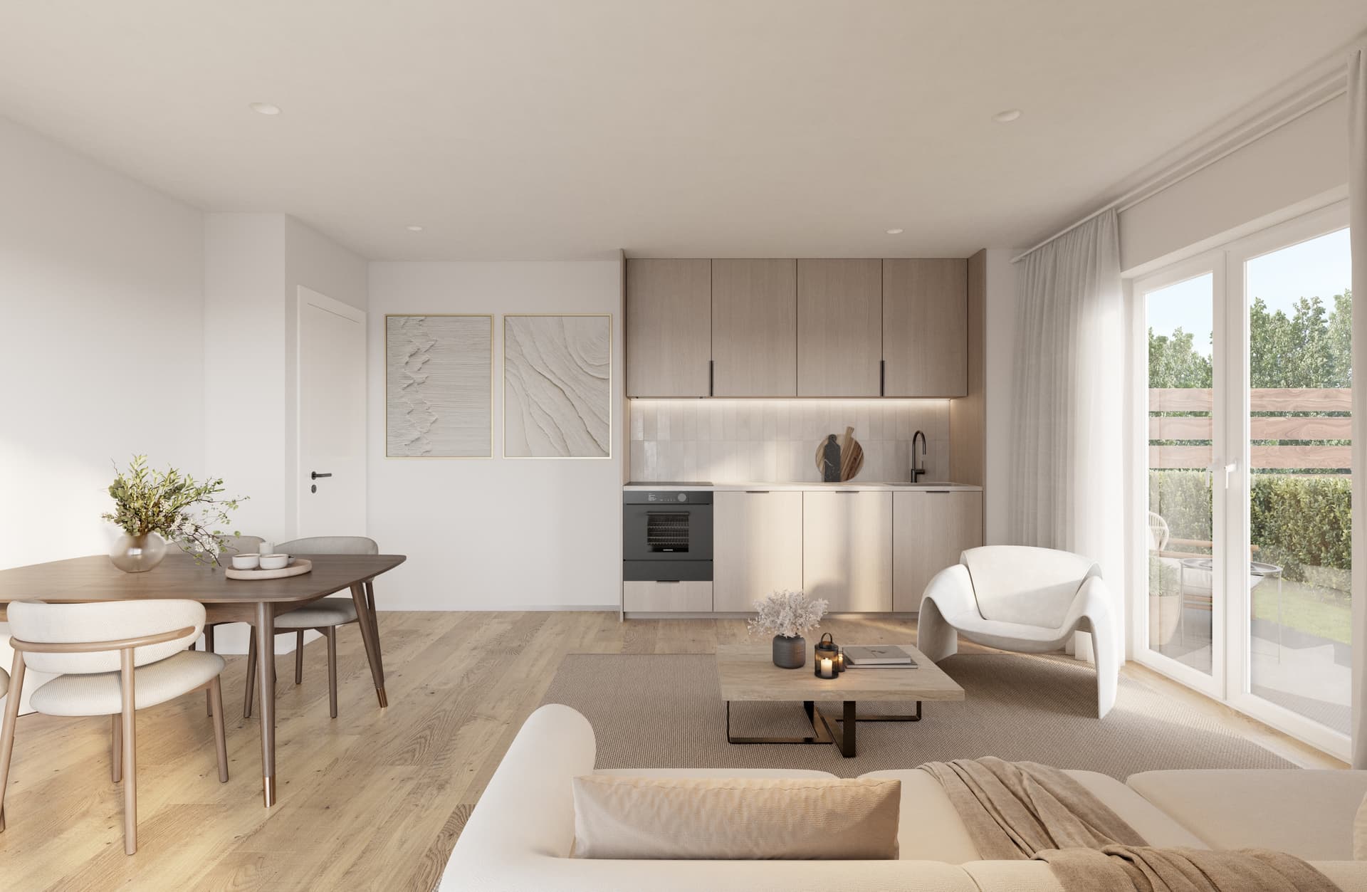 Stilvolles 1-Zimmer-Apartment mit privater Terrasse