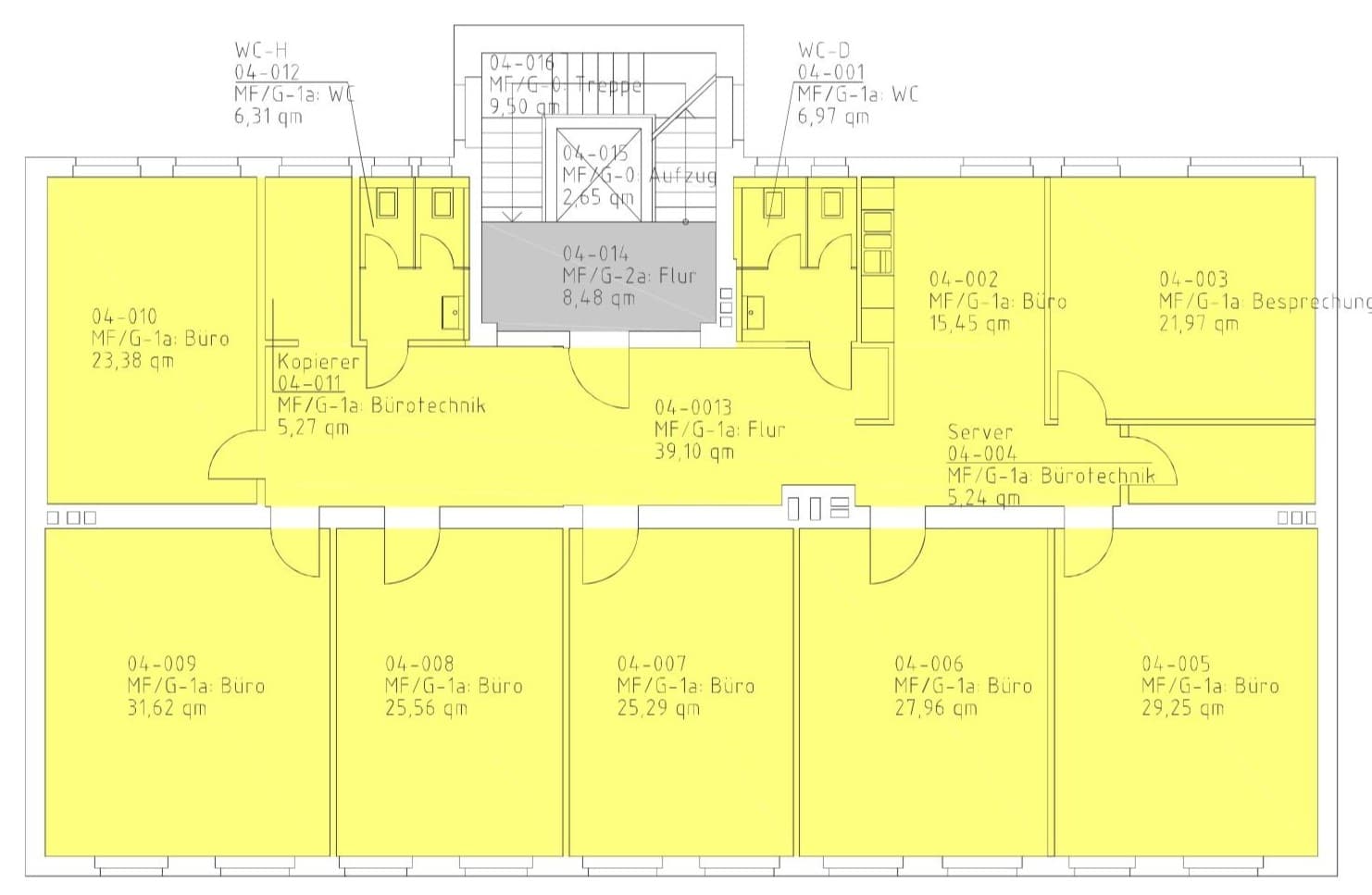 Representative Office Space with 8 Rooms & Elevator Near Kurfürstendamm – Berlin City West - 户型图 1