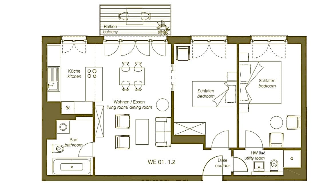 „Exklusive Designwohnung mit Wasserblick & Concierge-Service in Berlin-Charlottenburg“ - Floor Plan 1