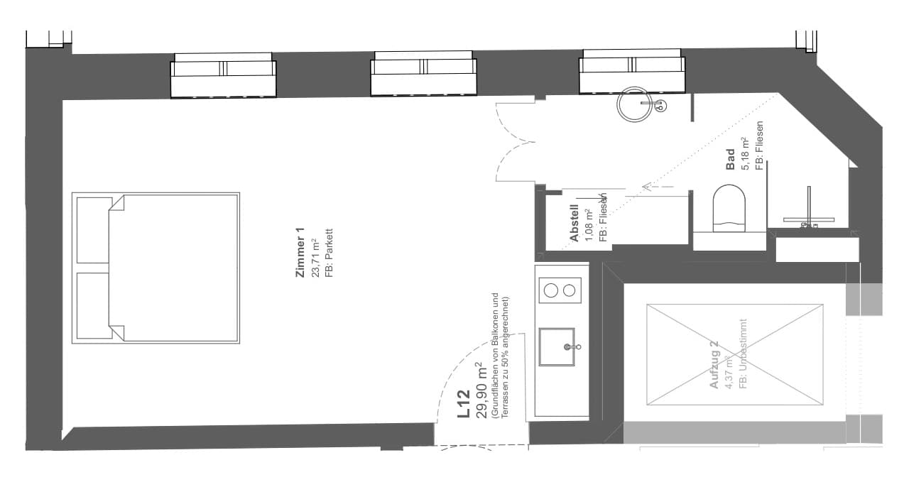 GLINT Berlin – Living Between Gründerzeit Charm & Modern Luxury - 户型图 1