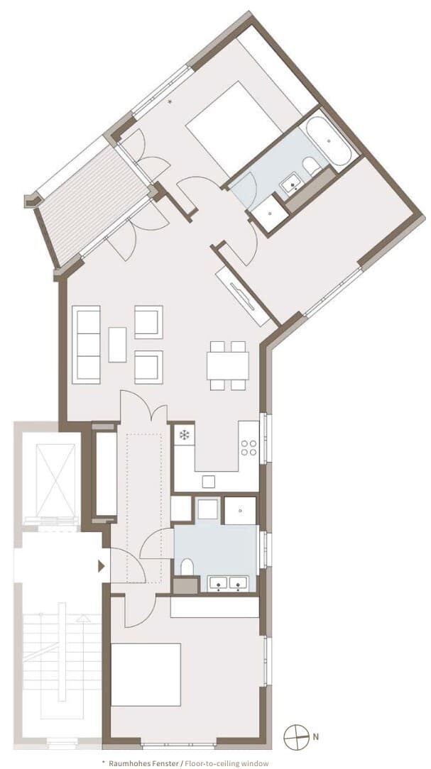 High West Berlin – Designer Residences with Panoramic Views in Berlin City West - Floor Plan 1