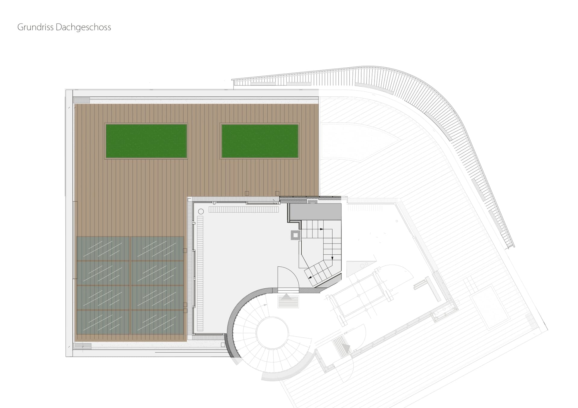 Luxury Penthouse with Winter Garden, Fireplace & Rooftop Terrace at Gendarmenmarkt - 户型图 1