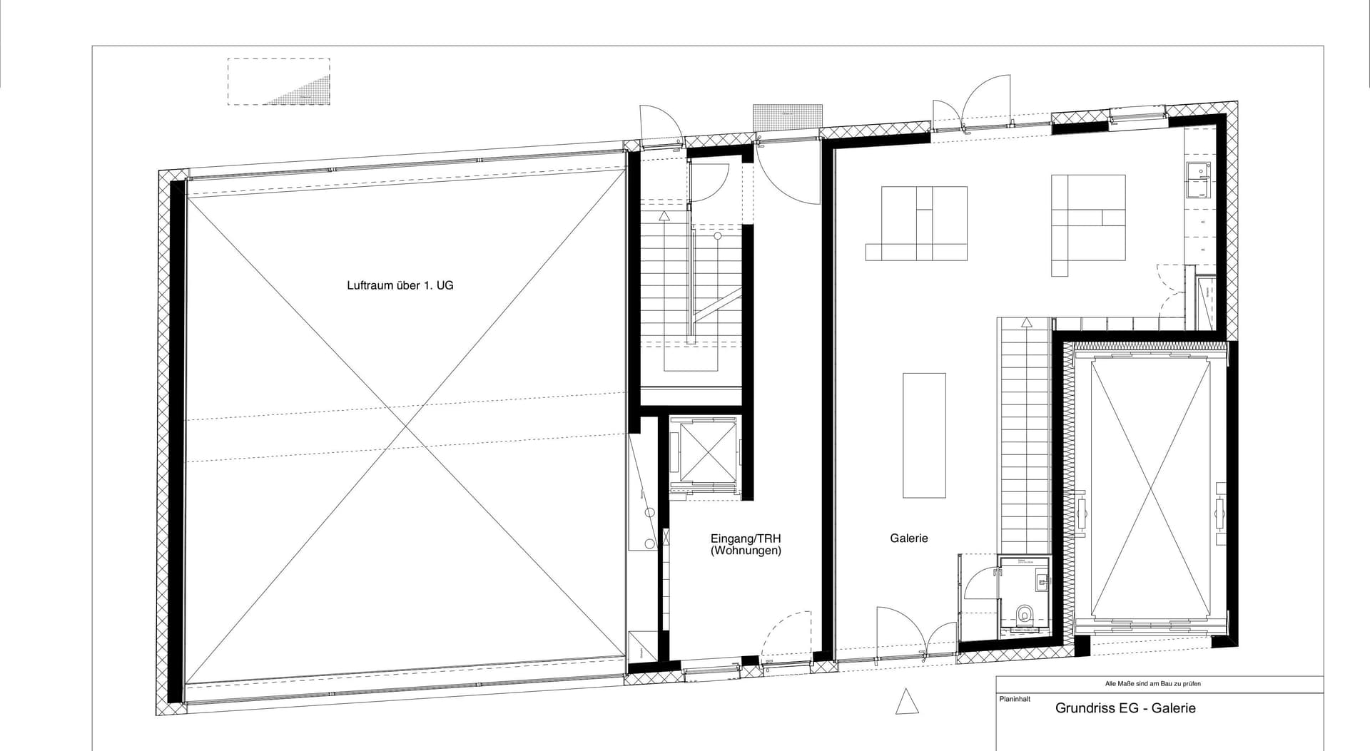 Exclusive Commercial Space in Berlin-Mitte – 230 sqm Office / Gallery with Garden & Underground Parking - 户型图 1