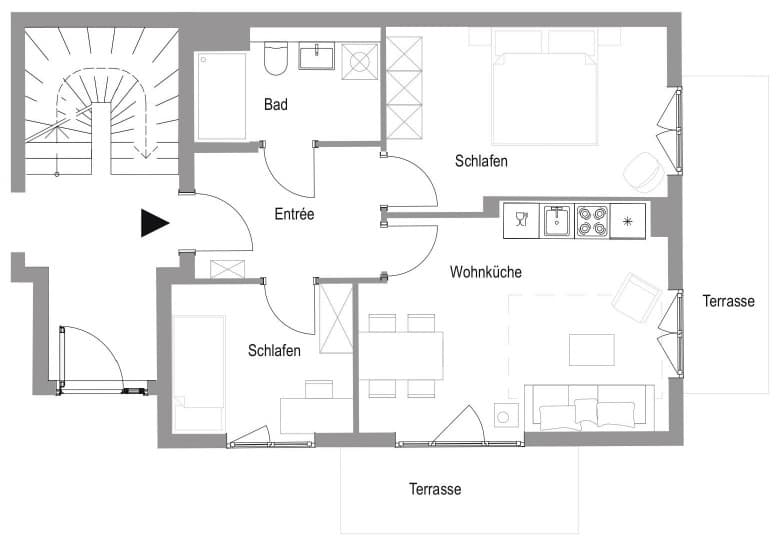 LH90-Luxurious apartment in one of the sort-out residential areas of Berlin - 户型图 1