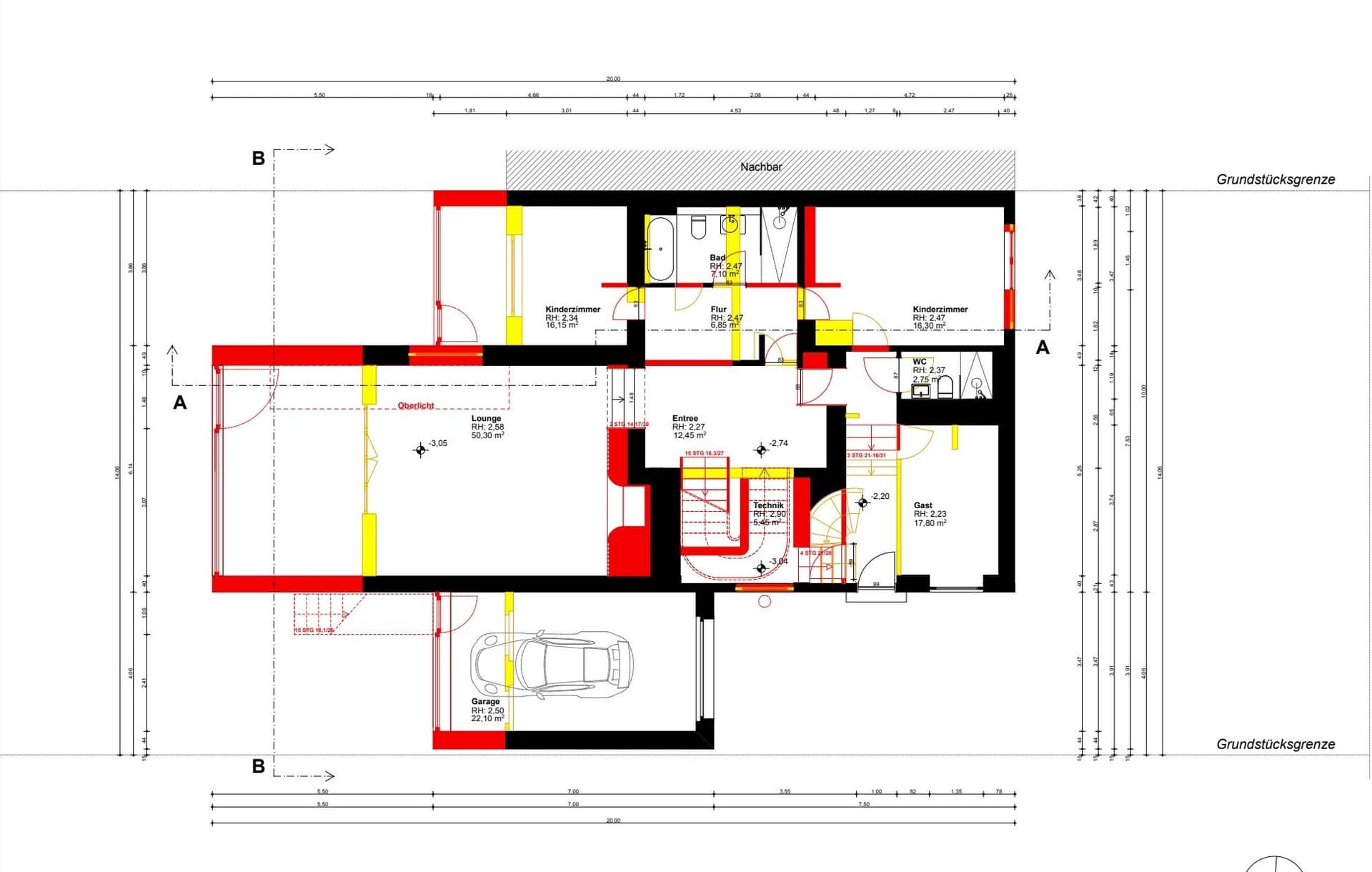Luxury Villa in Berlin West End with Suite,Terraces and Lounge - 户型图 1